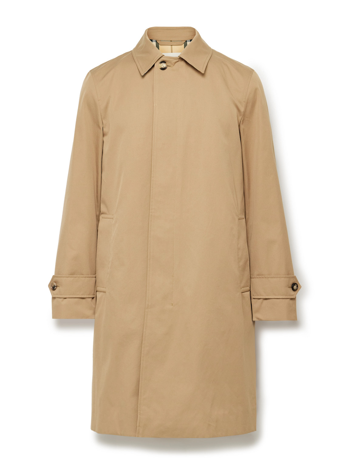Burberry Cotton Gabardine Car Coat In Brown