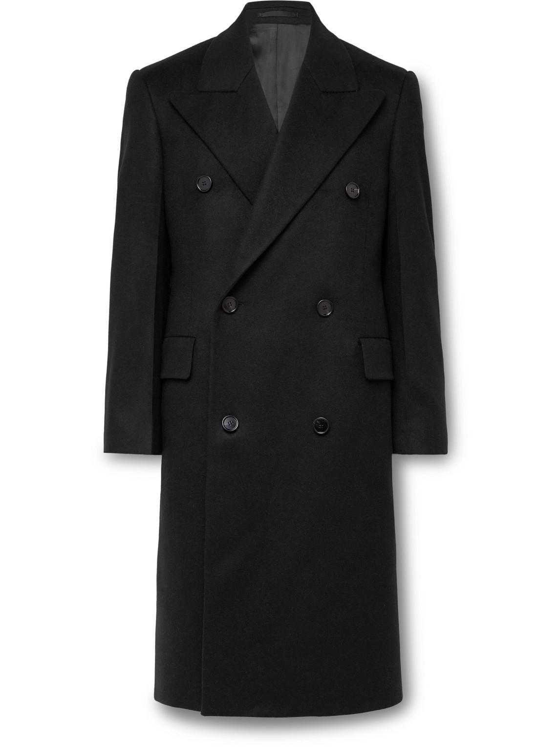 Double-Breasted Cashmere-Felt Coat