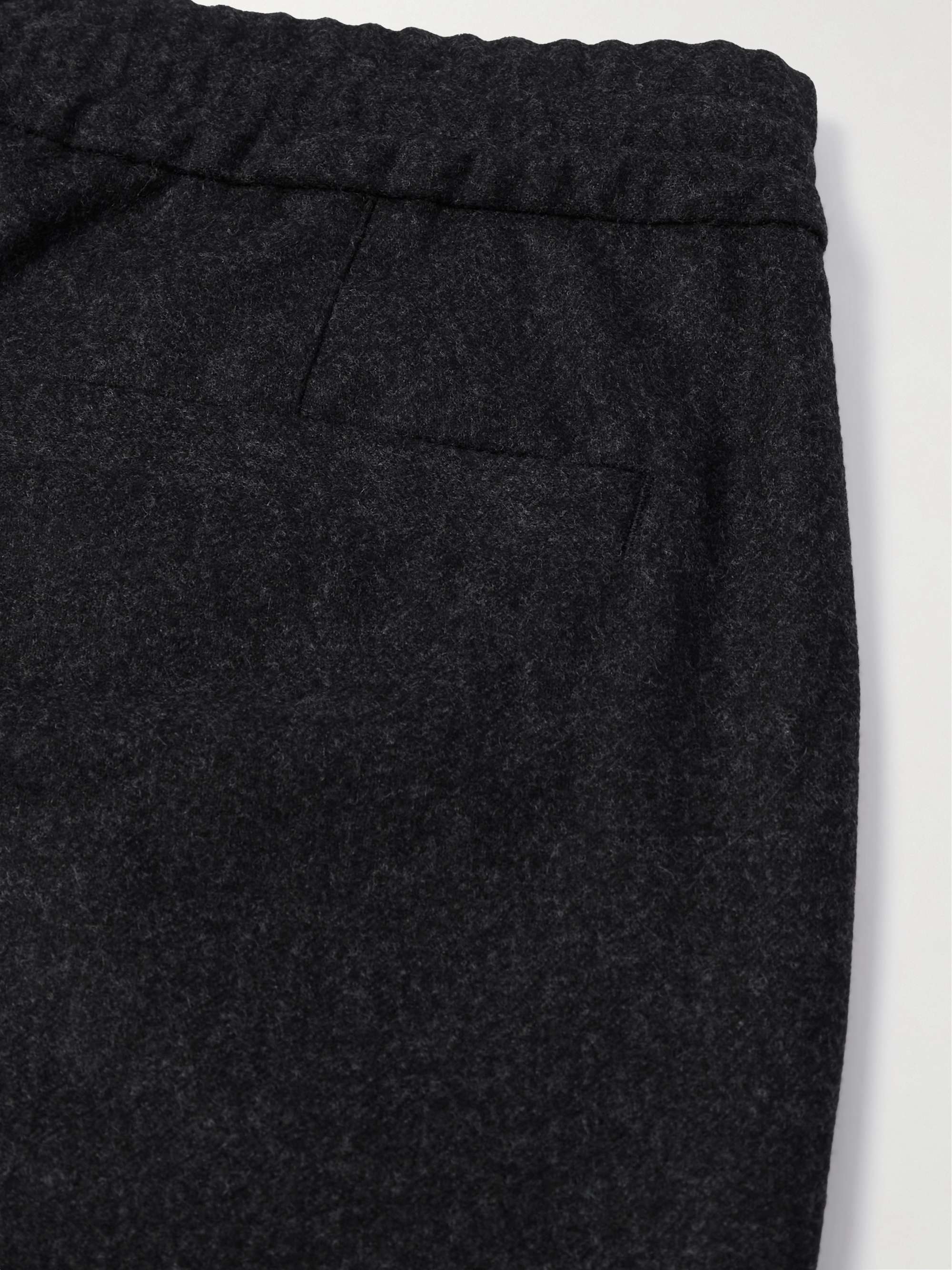 BRUNELLO CUCINELLI Virgin Wool-Felt Drawstring Trousers