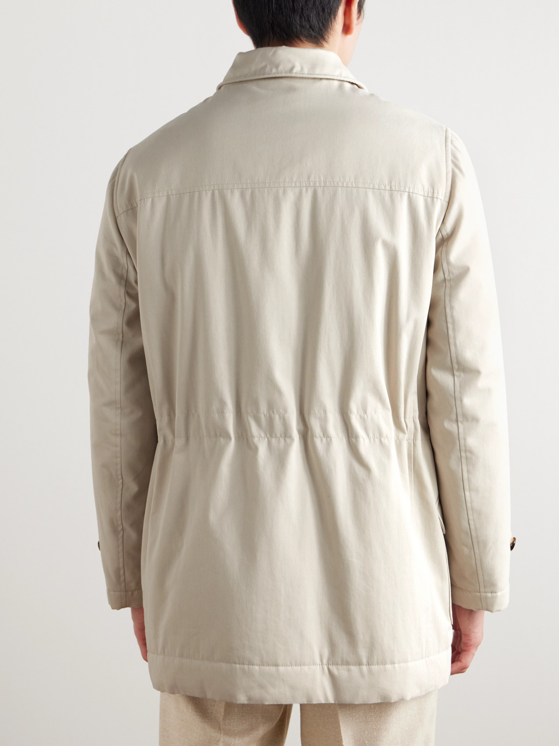 Padded Cotton-Blend Gabardine Jacket - Men | Image | 3