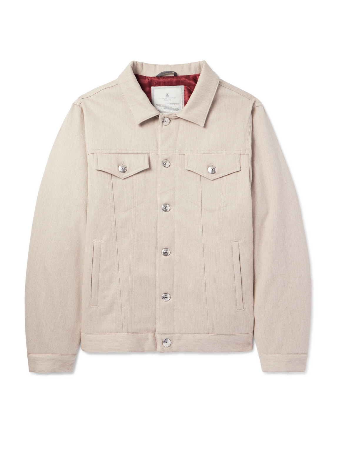 Brunello Cucinelli Padded Cotton-Blend Twill Trucker Jacket - Men