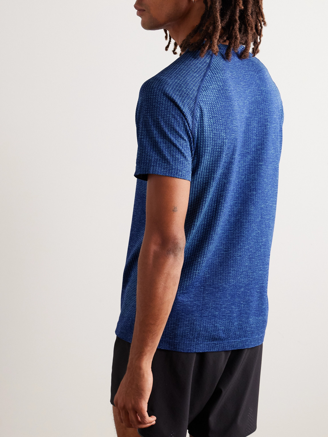 Lululemon Metal Vent Tech Short-sleeve Shirt Updated Fit In Blue
