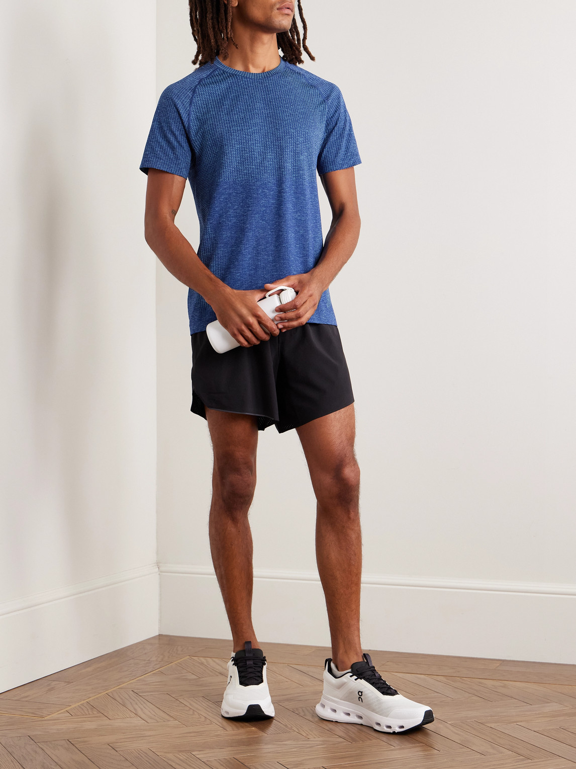 Lululemon Metal Vent Tech Short-sleeve Shirt Updated Fit In Blue
