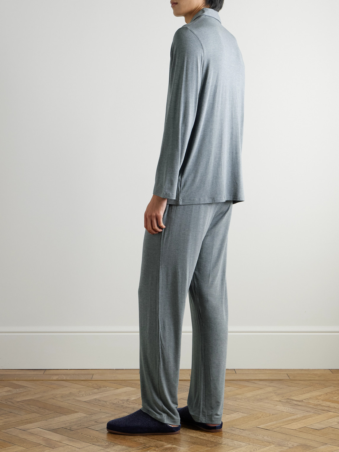  Derek Rose - Marlowe 1 Stretch-micro Modal Jersey Pyjama Set - Men - Gray - S 
