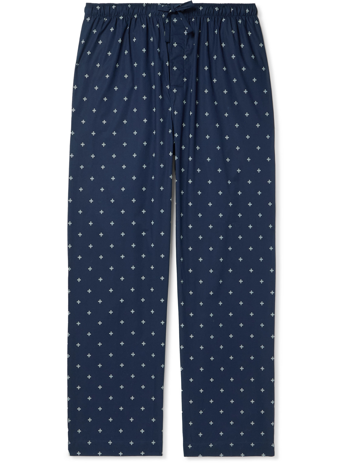 Derek Rose Nelson Printed Cotton-batiste Pyjama Trousers In Blue