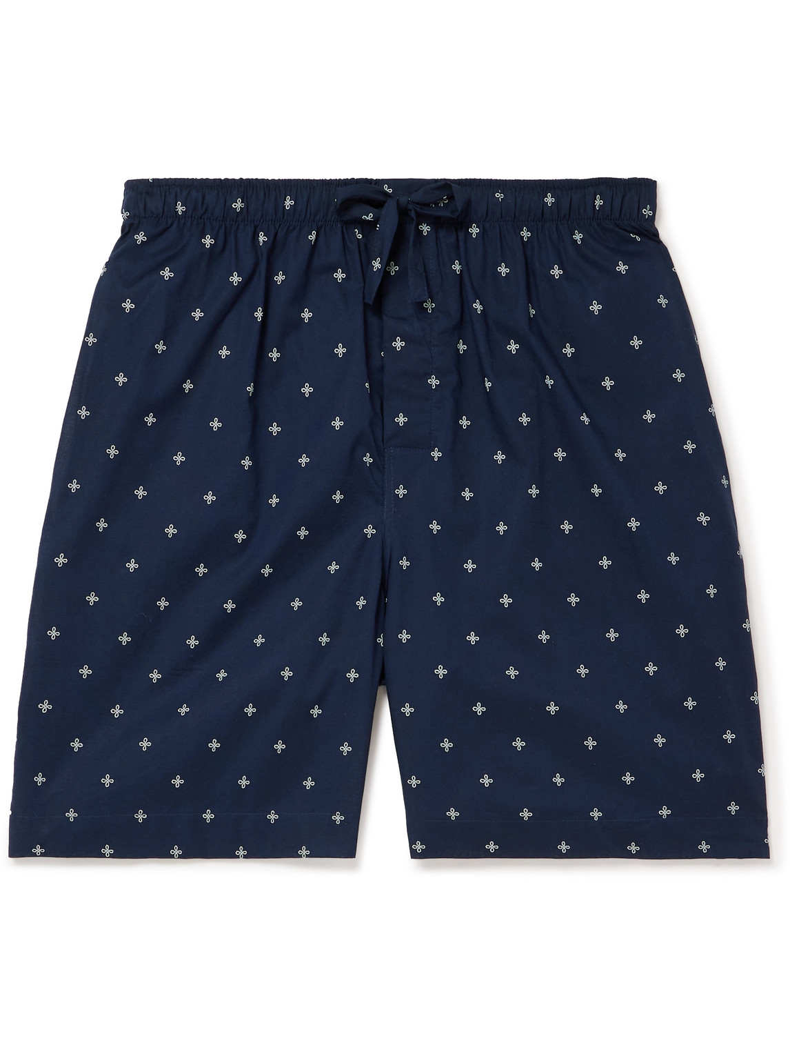 Derek Rose Nelson Printed Cotton-batiste Pyjama Shorts In Blue