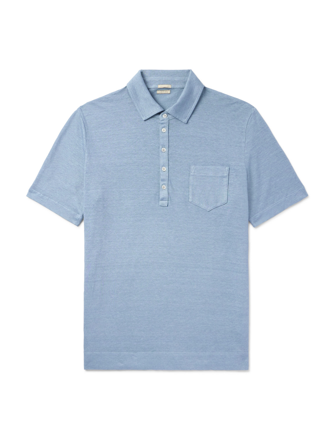 Linen and Cotton-Blend Polo Shirt