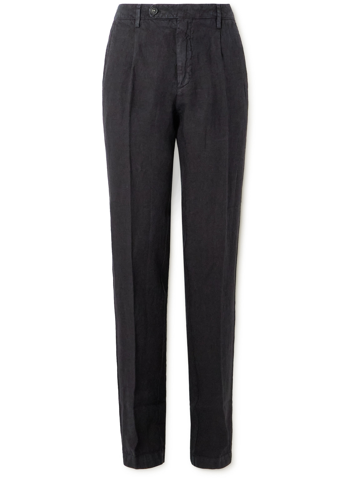Ionio2 Straight-Leg Pleated Linen Trousers