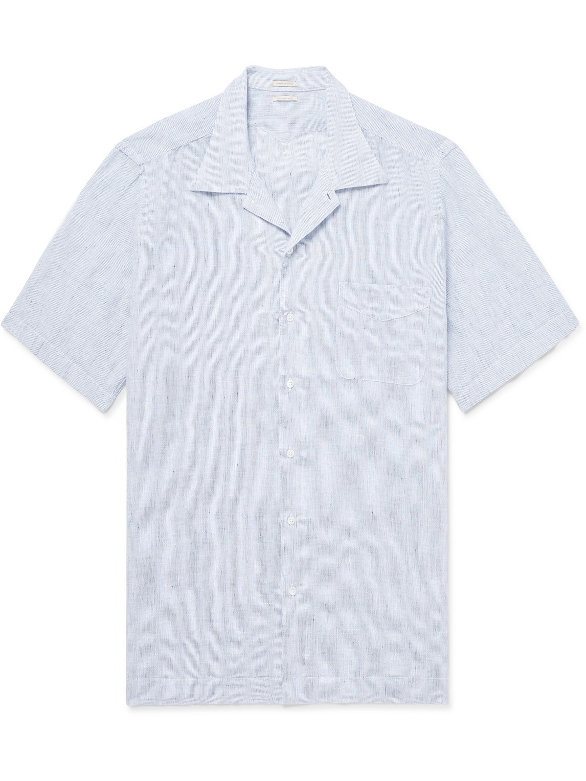 Venice Camp-Collar Linen Shirt