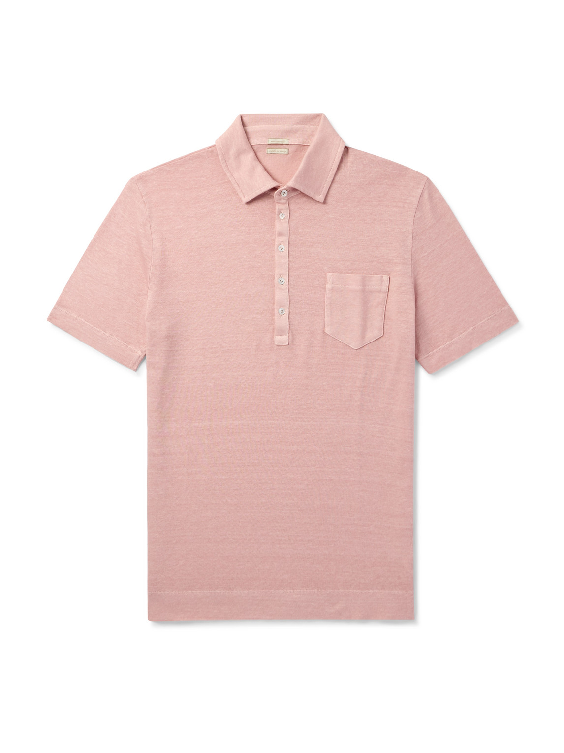 Linen and Cotton-Blend Polo Shirt