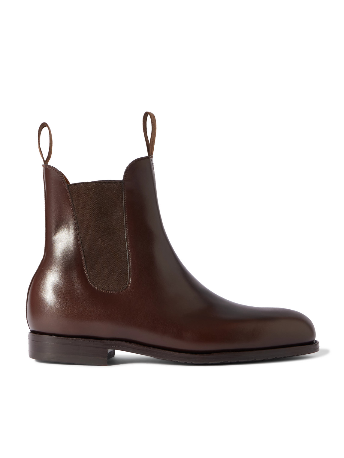 Jm Weston Leather Chelsea Boots In Brown