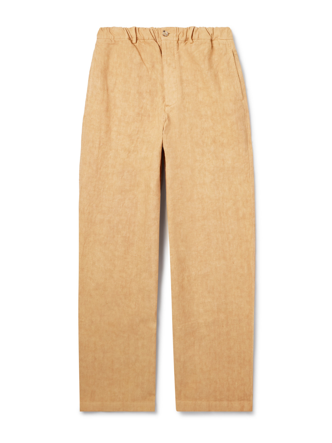 Straight-Leg Linen Trousers