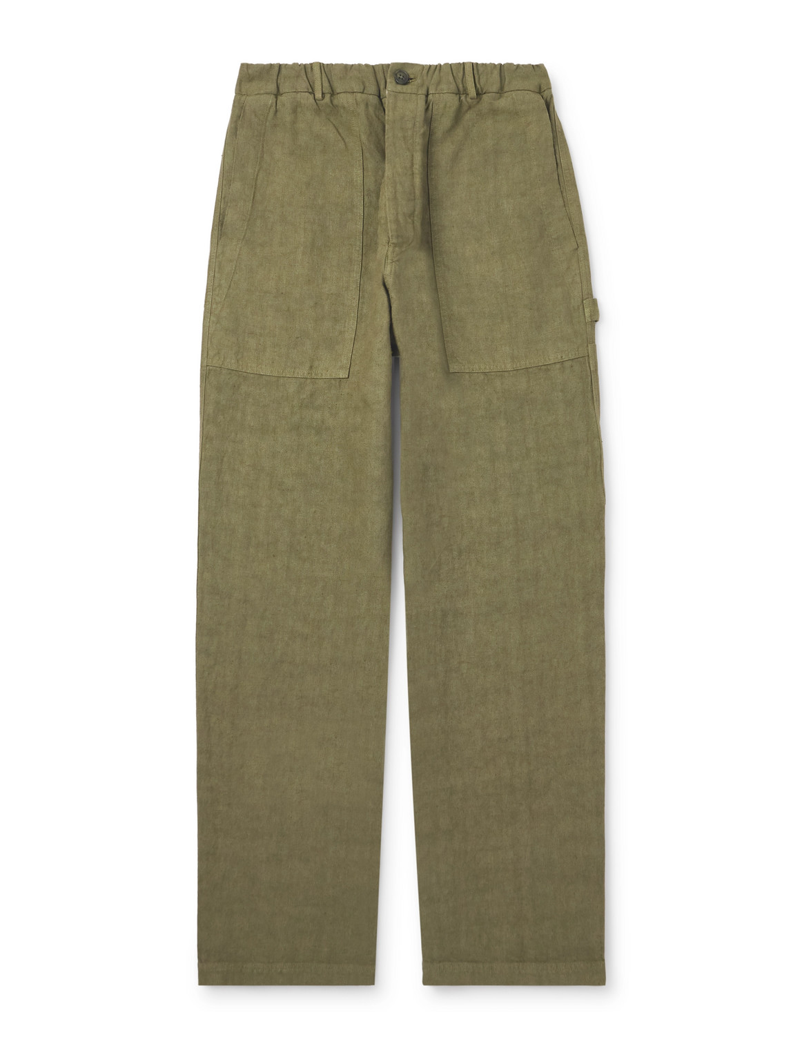 Wide-Leg Linen Trousers
