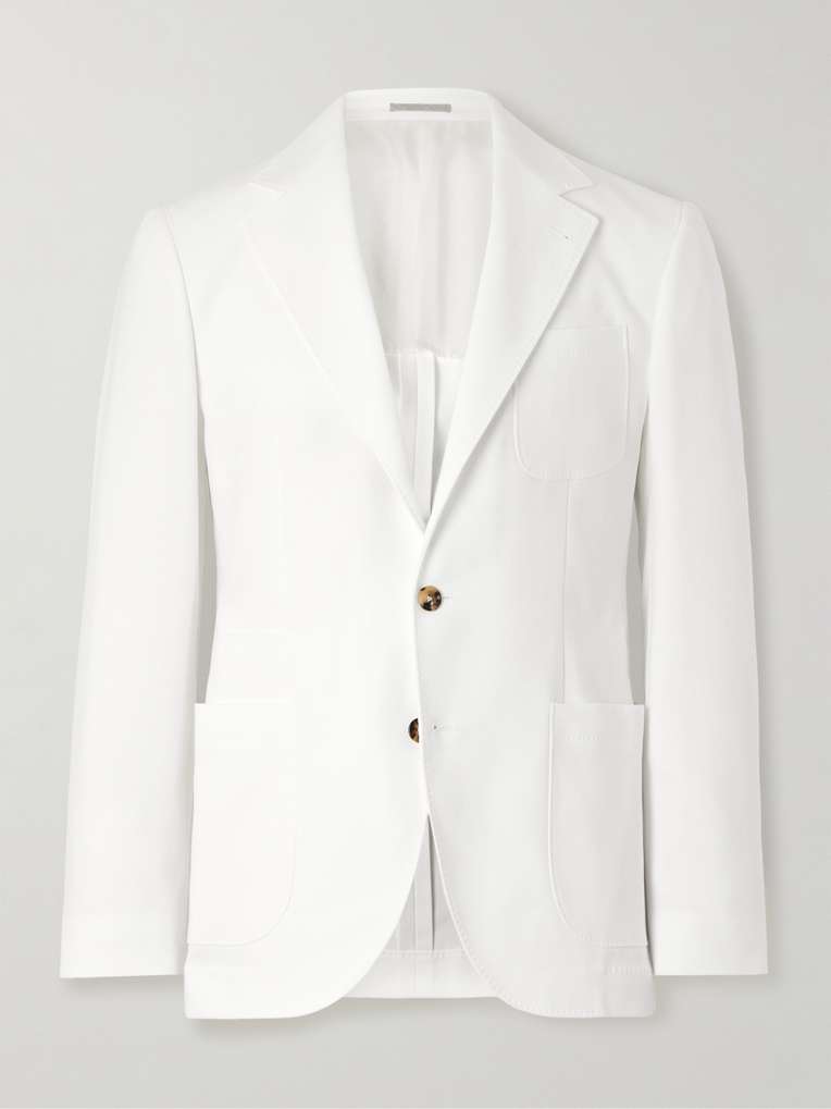 Brunello Cucinelli — Slim-Fit Cotton-Twill Suit Jacket