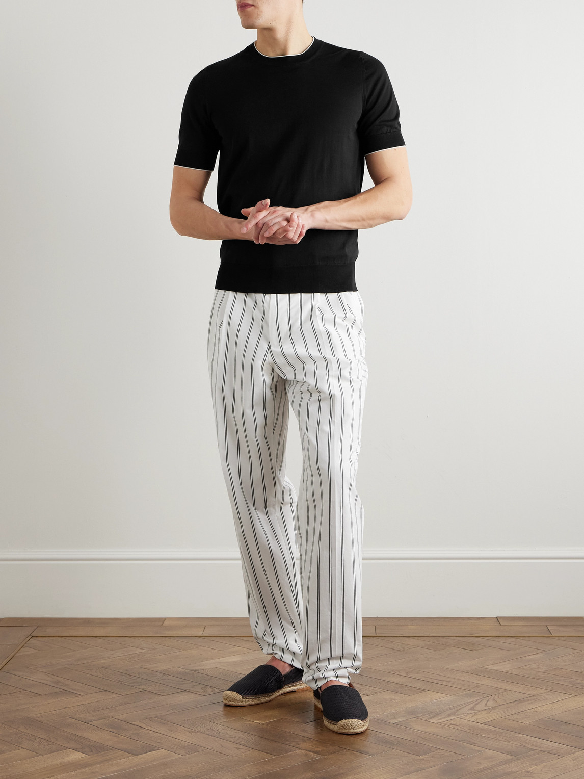 Brunello Cucinelli Cotton T-shirt In Black