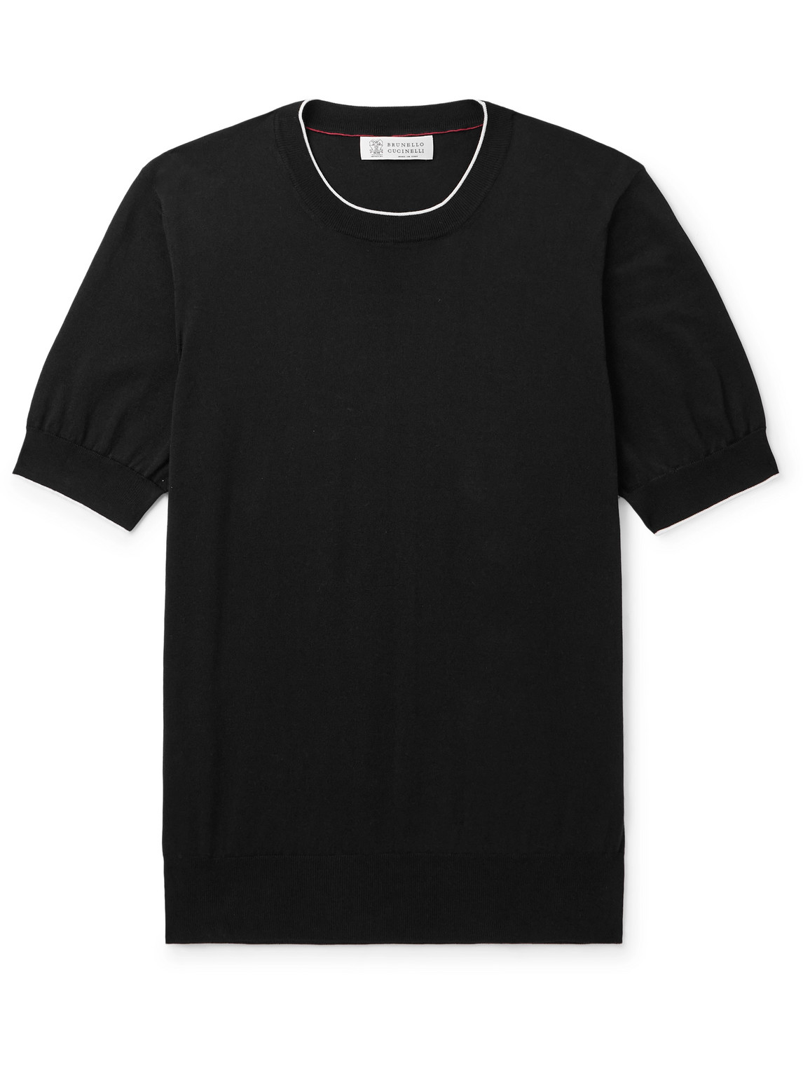 Brunello Cucinelli Cotton T-shirt In Black