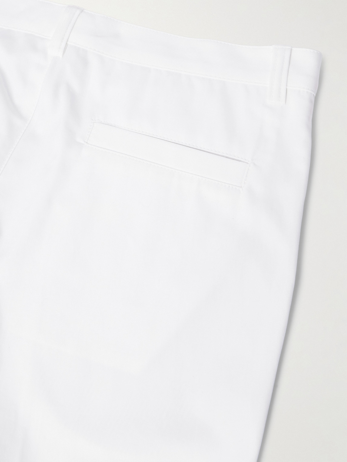 Brunello Cucinelli Straight-leg Pleated Cotton Trousers In White