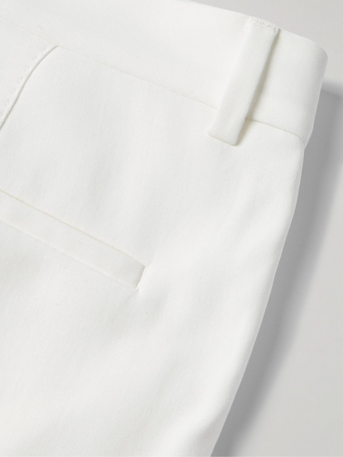 Brunello Cucinelli Slim-fit Pleated Cotton-twill Suit Trousers In White