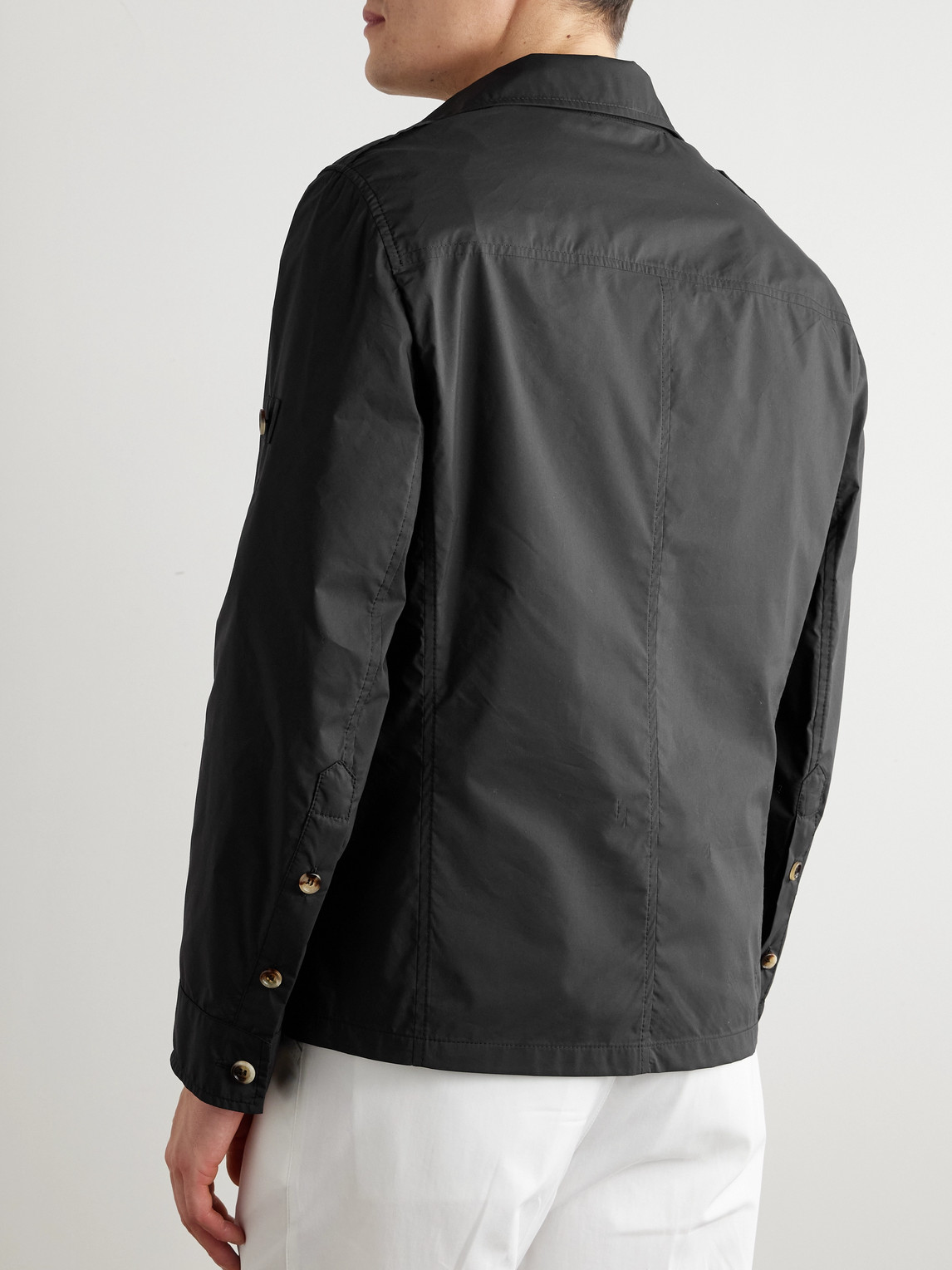 Brunello Cucinelli Cotton-blend Field Jacket In Black
