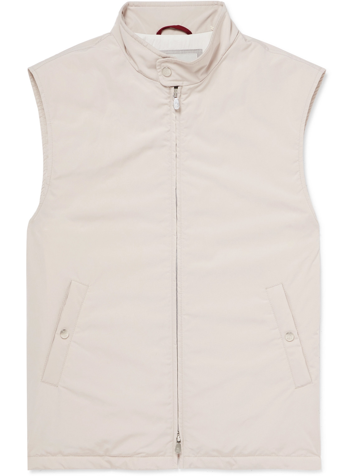 Brunello Cucinelli Padded Shell Gilet In Neutrals