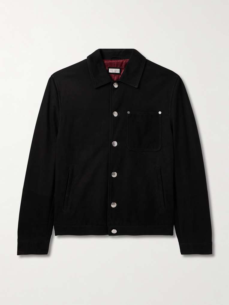Brunello Cucinelli — Nubuck Trucker Jacket