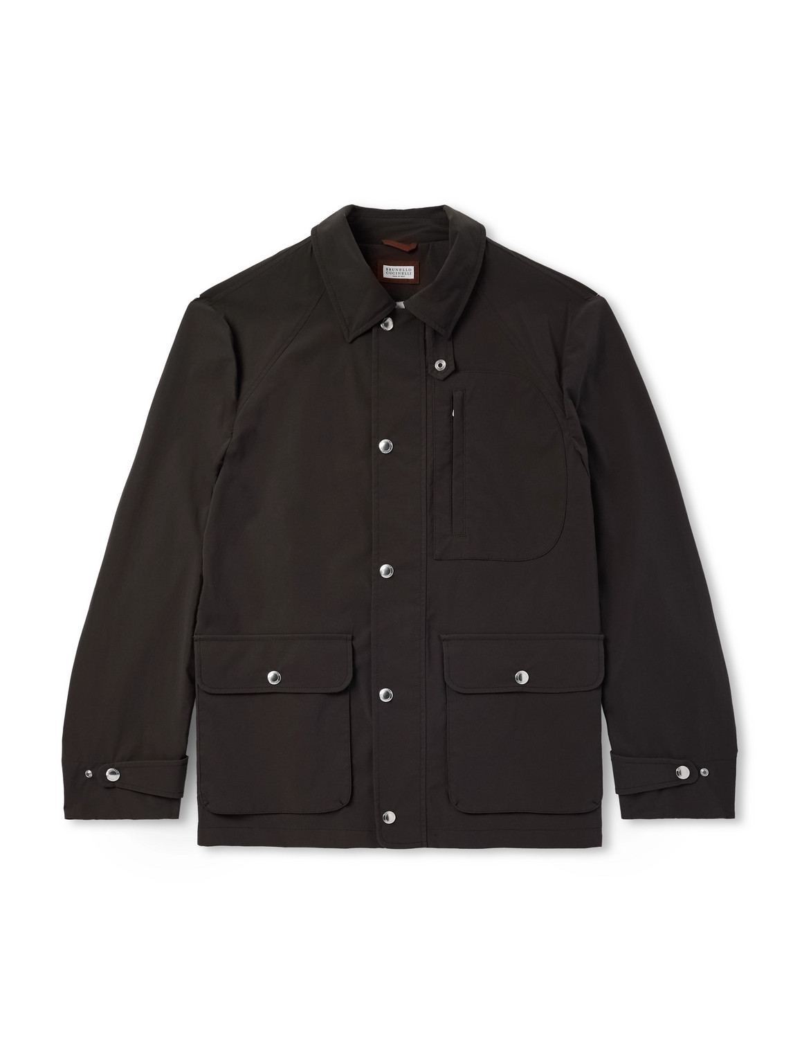 Brunello Cucinelli Cotton Jacket In Brown