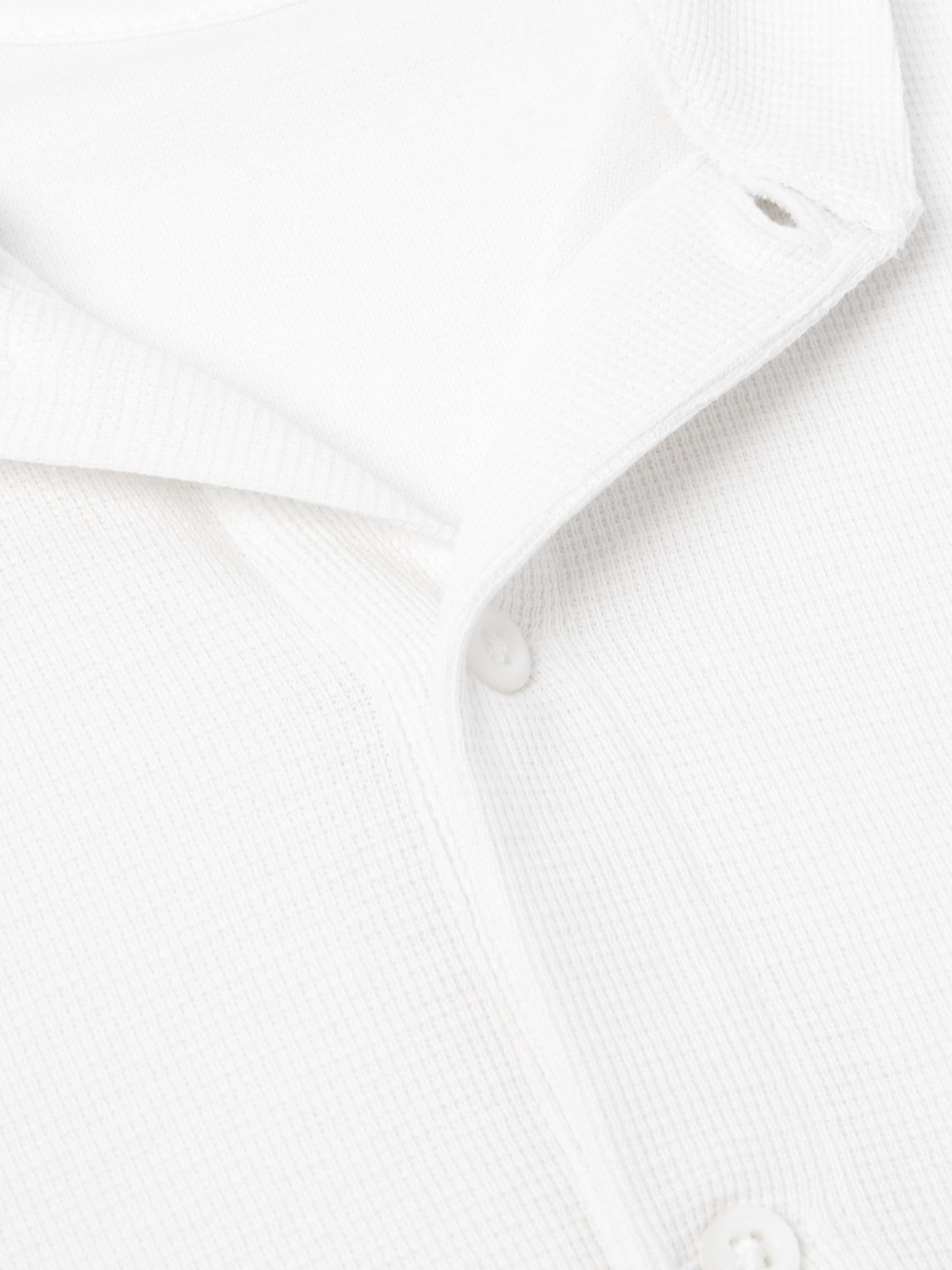 Brunello Cucinelli Cotton And Silk-blend Henley T-shirt In White