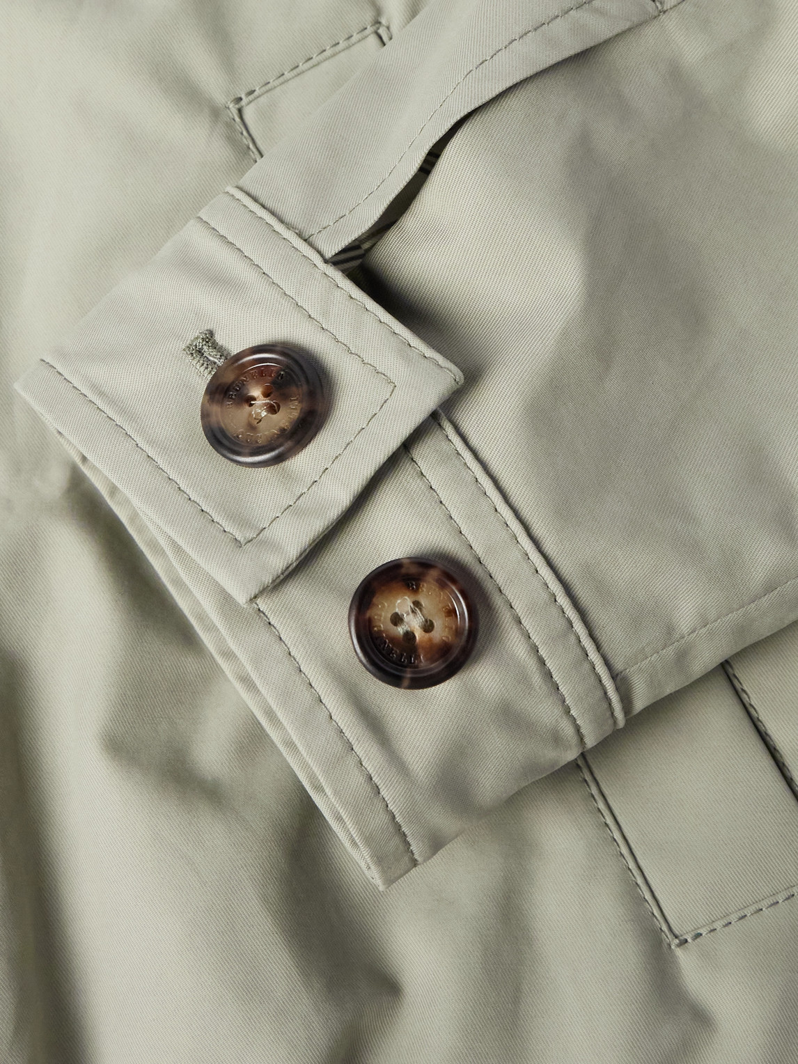 Shop Brunello Cucinelli Cotton-blend Twill Bomber Jacket In Green