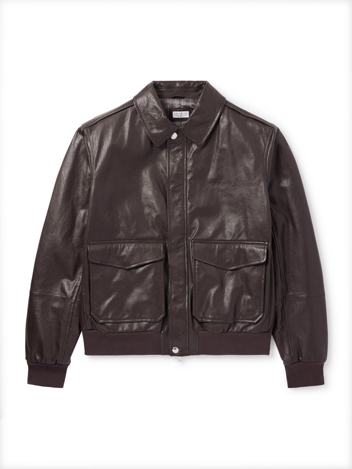 Leather Bomber Jacket