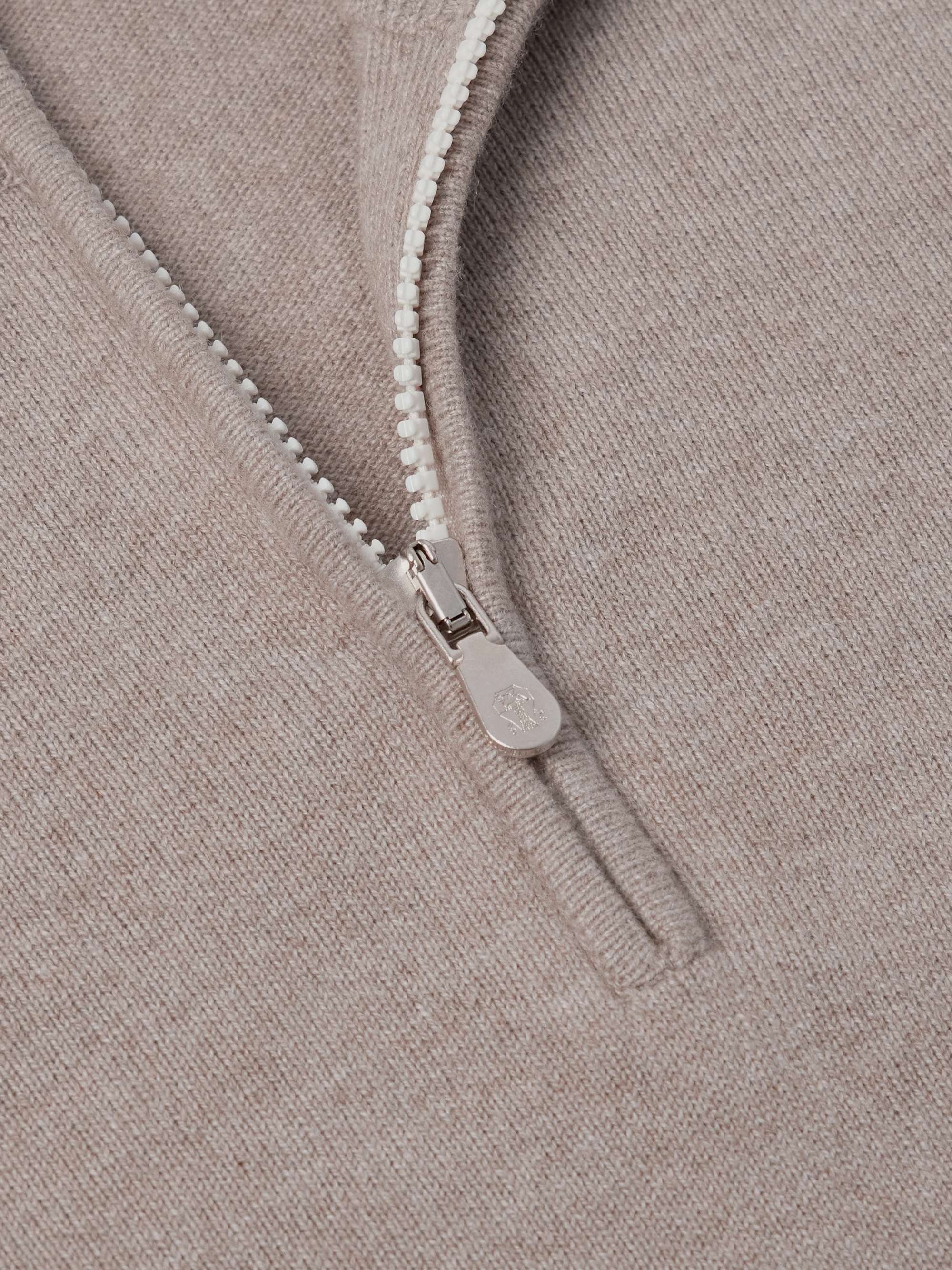 BRUNELLO CUCINELLI 캐시미어 하프집업 스웨터