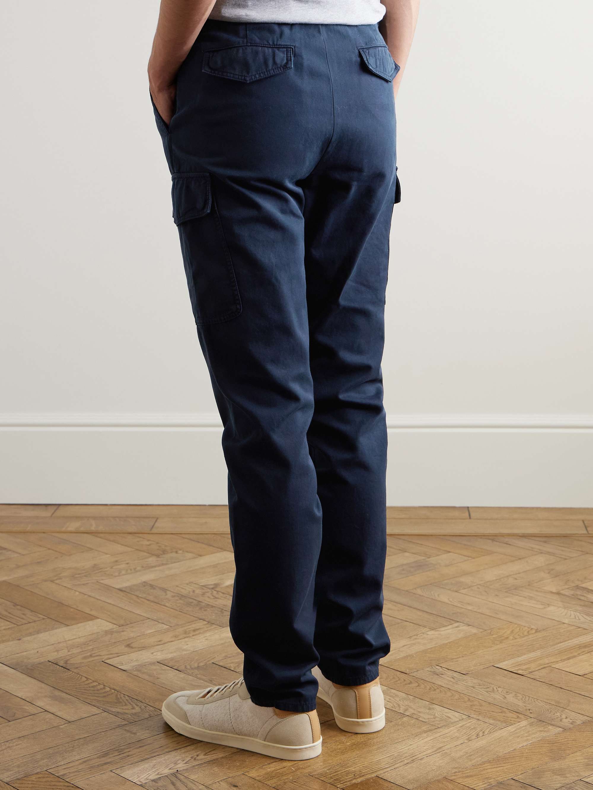 BRUNELLO CUCINELLI Straight-Leg Cotton-Gabardine Cargo Trousers