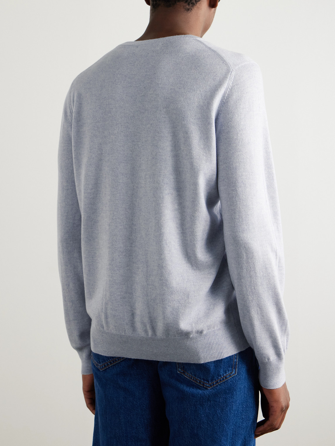 Brunello Cucinelli Cashmere Sweater In Blue