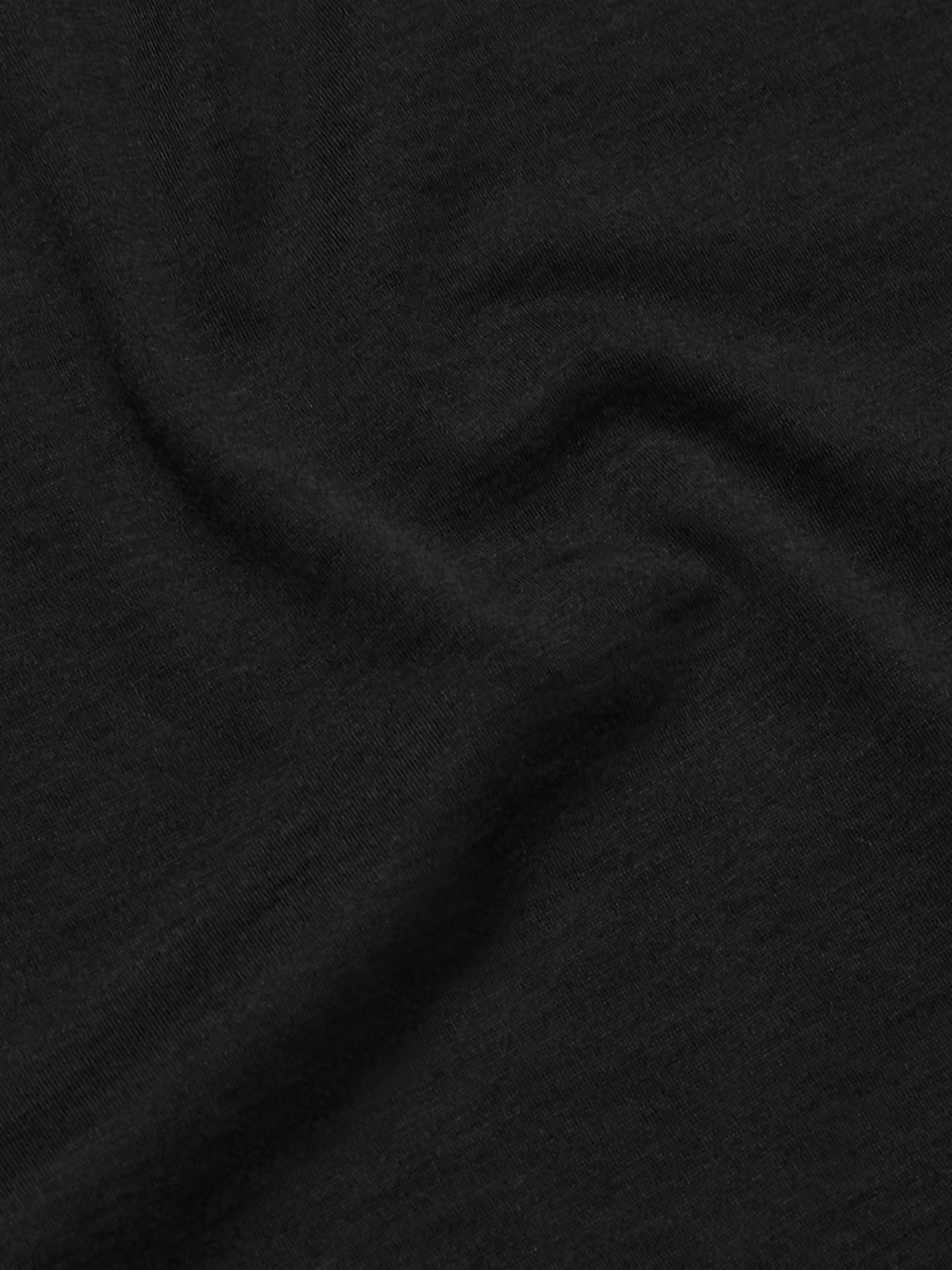 Brunello Cucinelli Silk And Cotton-blend Jersey T-shirt In Black