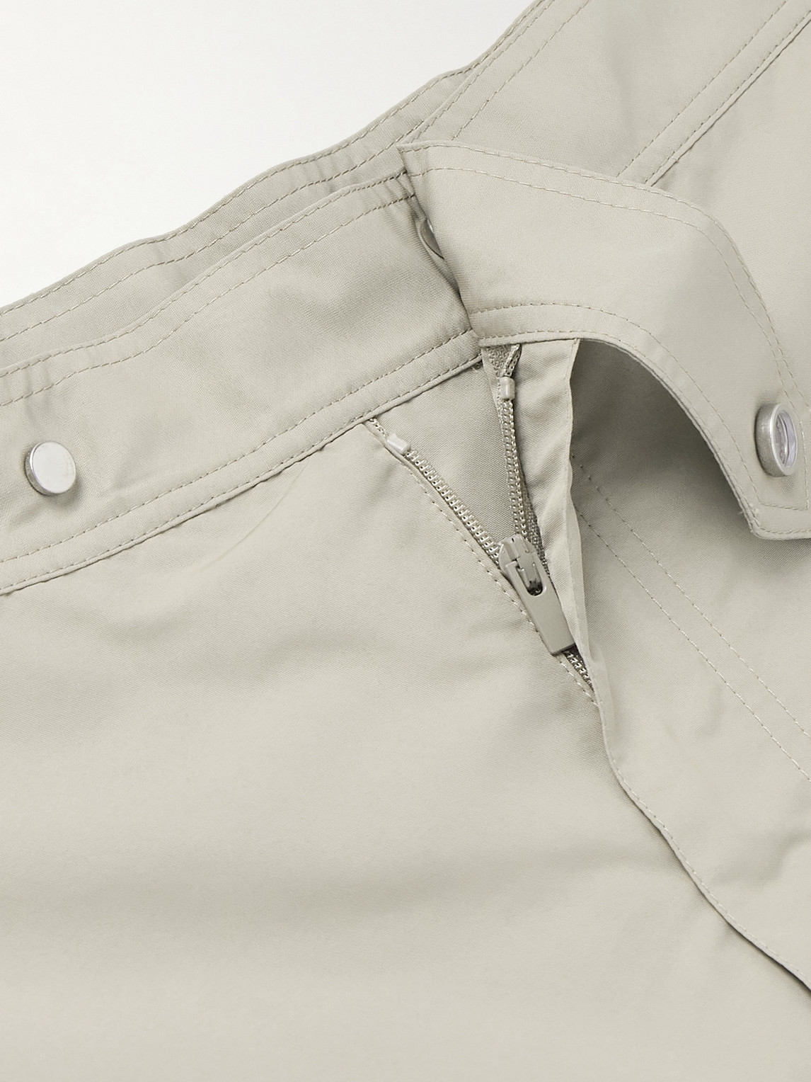 Brunello Cucinelli Straight-leg Mid-length Swim Shorts In Neutrals