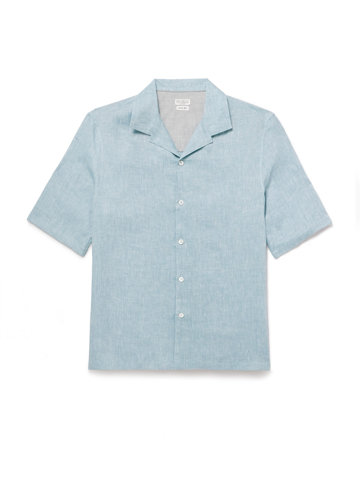Brunello Cucinelli Camp-collar Linen Shirt In Unknown