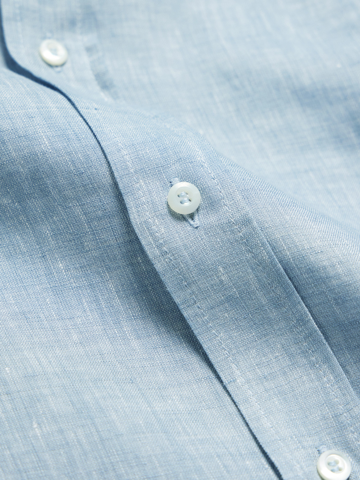 Brunello Cucinelli Buttoned Long-sleeved Shirt In Blue