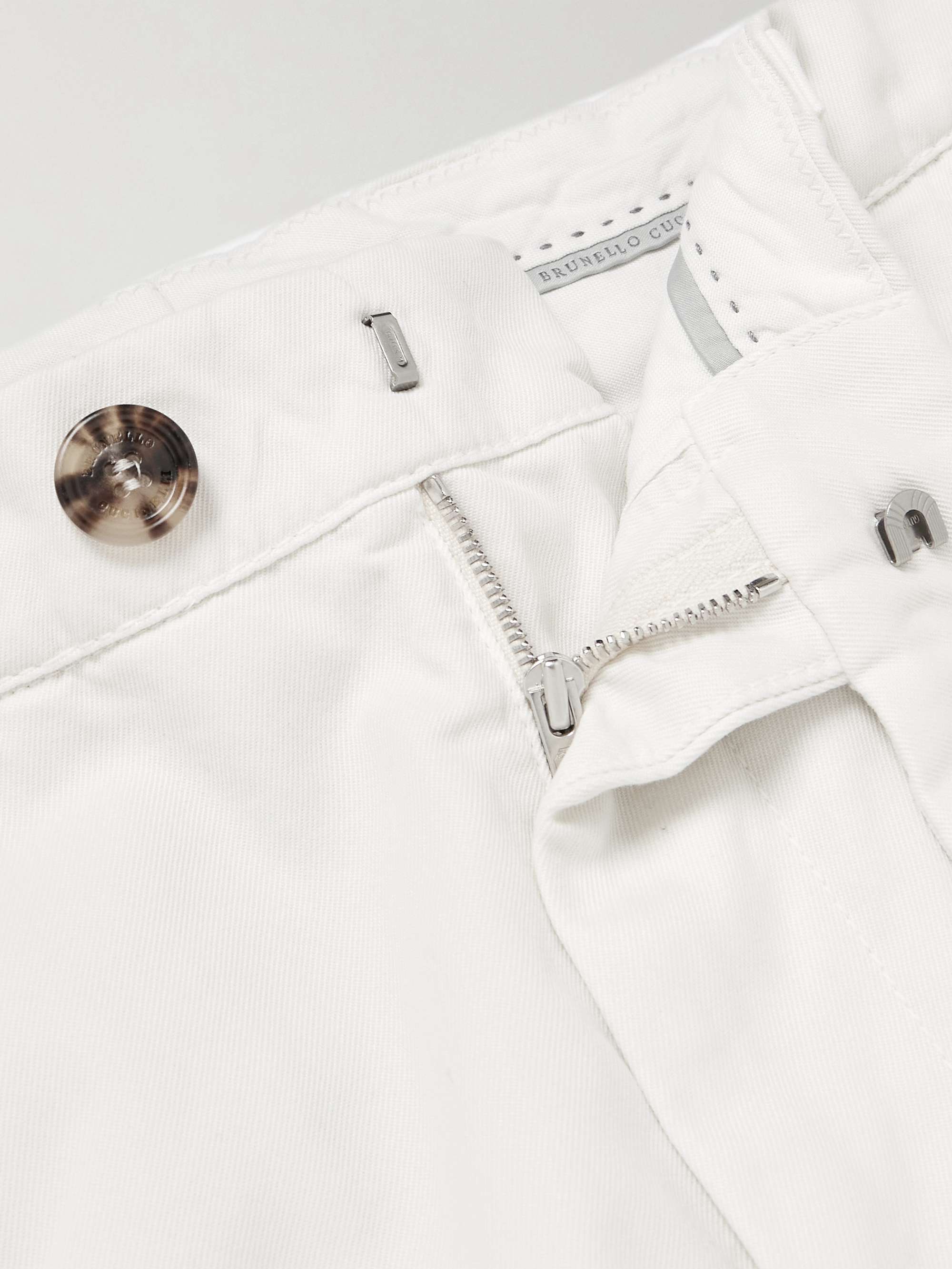 BRUNELLO CUCINELLI Straight-Leg Cotton-Gabardine Cargo Trousers