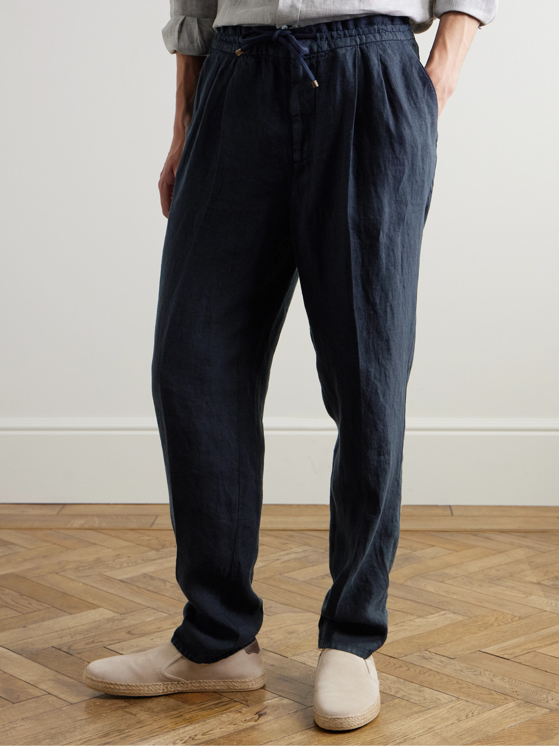 Brunello Cucinelli Corduroy Trousers Pants Blue In Blue