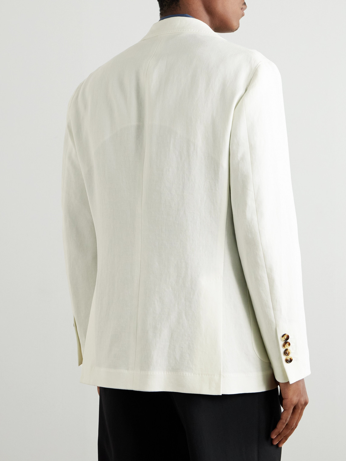 Brunello Cucinelli Linen Blazer In White