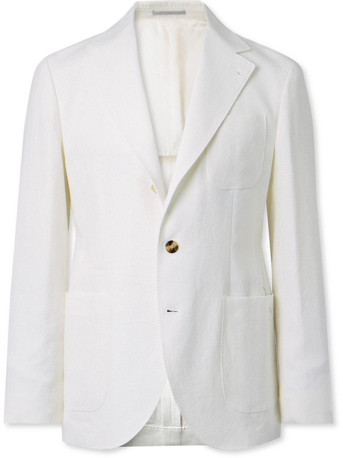 Brunello Cucinelli Linen Blazer In White