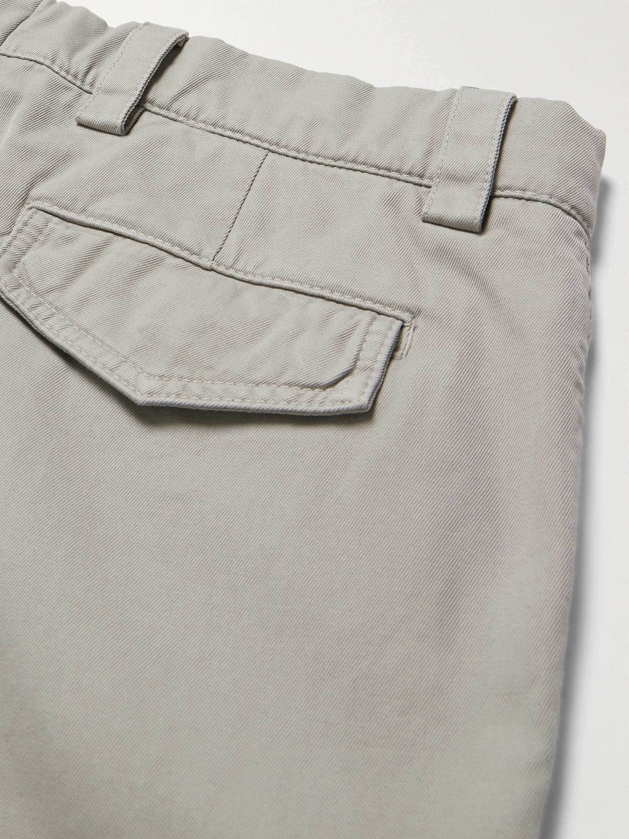 BRUNELLO CUCINELLI Straight-Leg Cotton-Gabardine Cargo Trousers