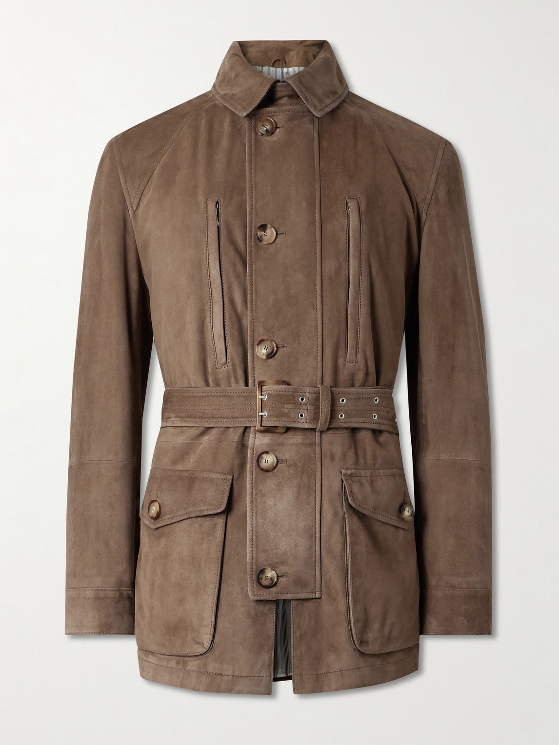 Brunello Cucinelli Belted Suede Field Jacketen