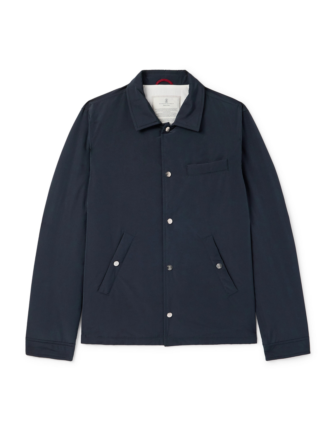 Brunello Cucinelli Padded Shell Jacket In Blue
