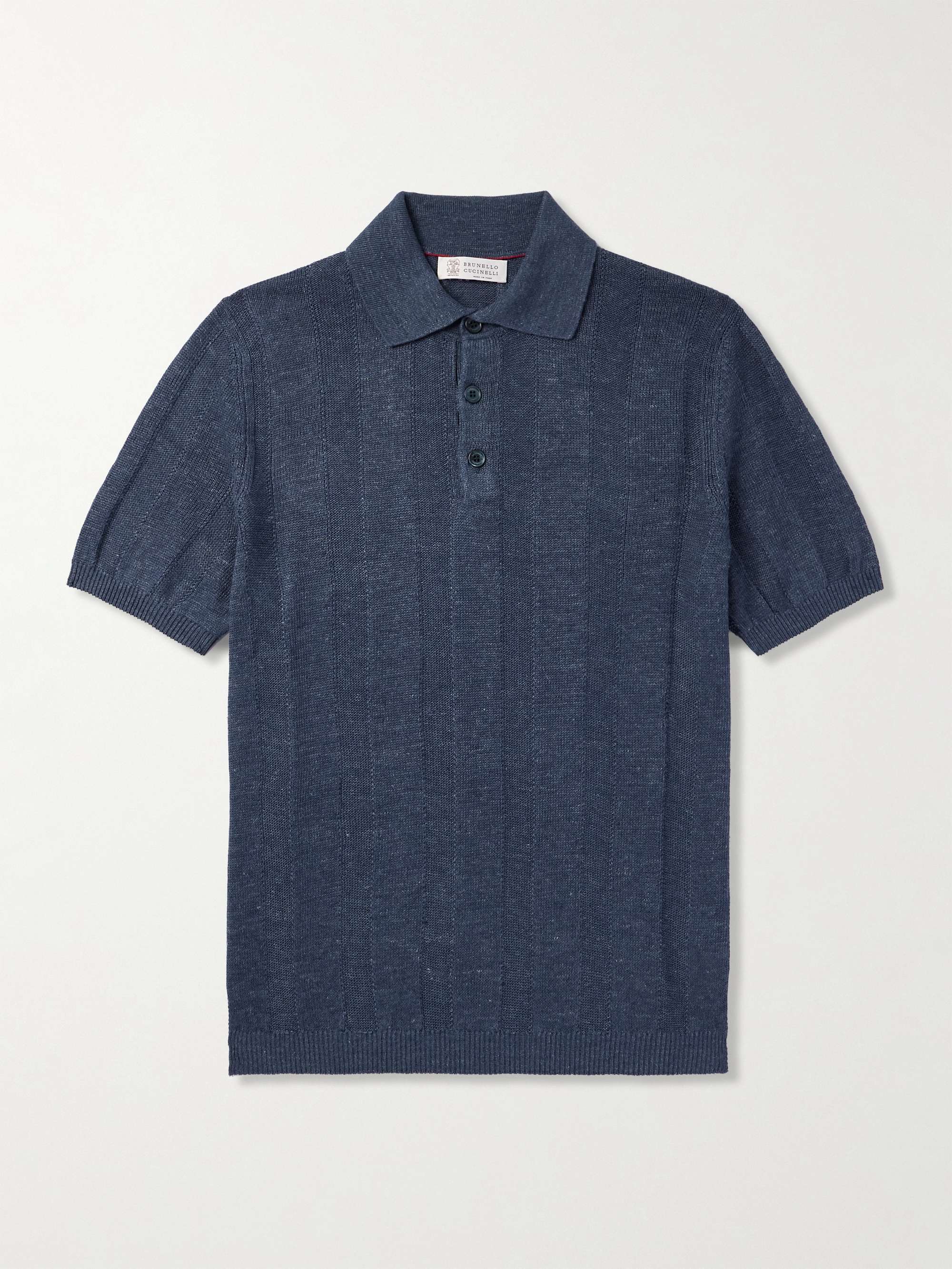 GUCCI Logo-Embroidered Cotton-Blend Piqué Polo Shirt for Men