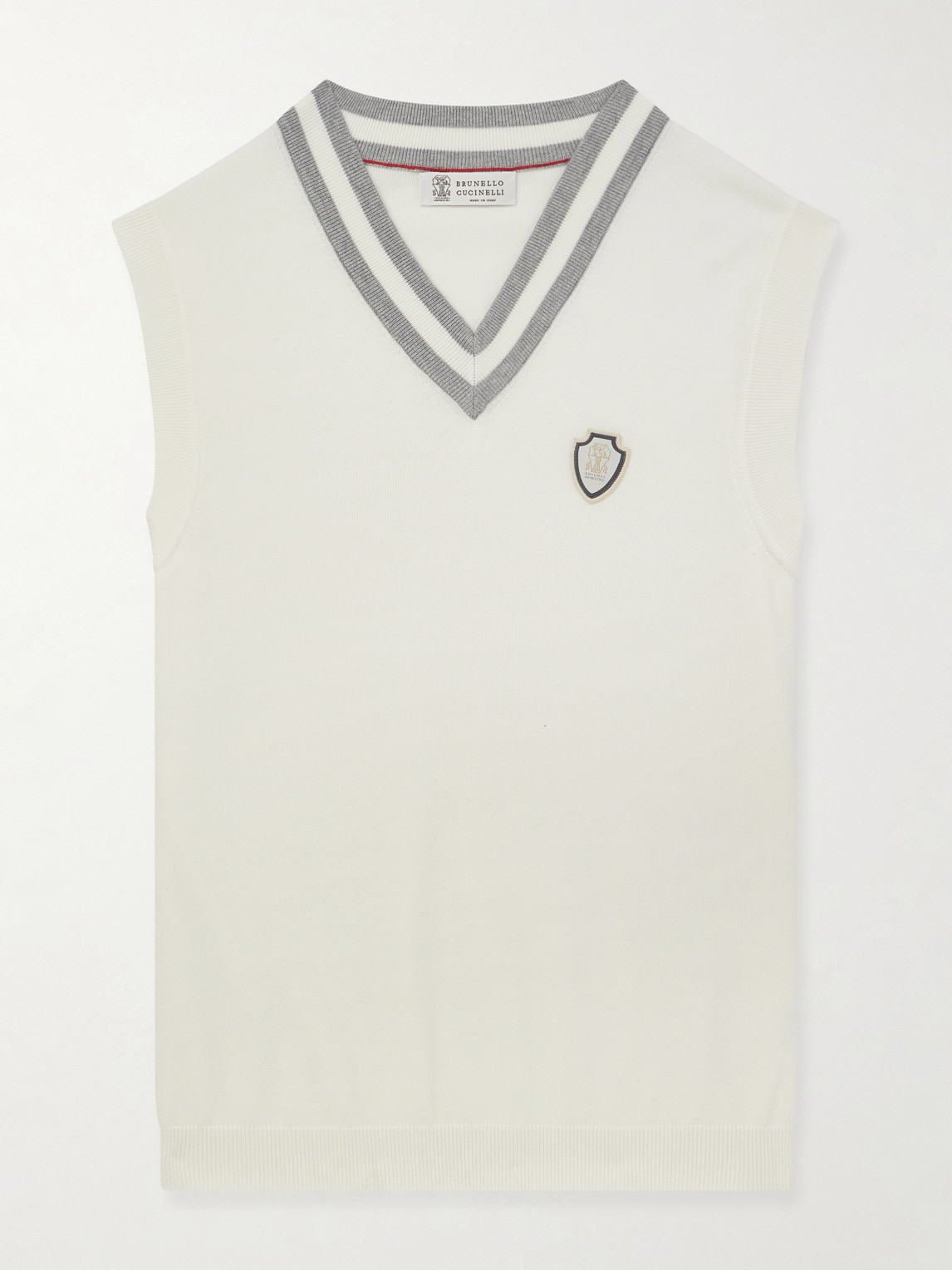 Brunello Cucinelli triped Cotton Vest - Men