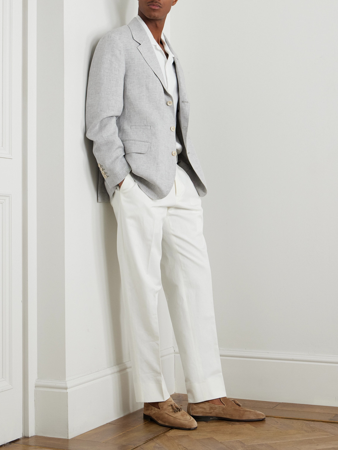 Brunello Cucinelli Linen Blazer In Unknown