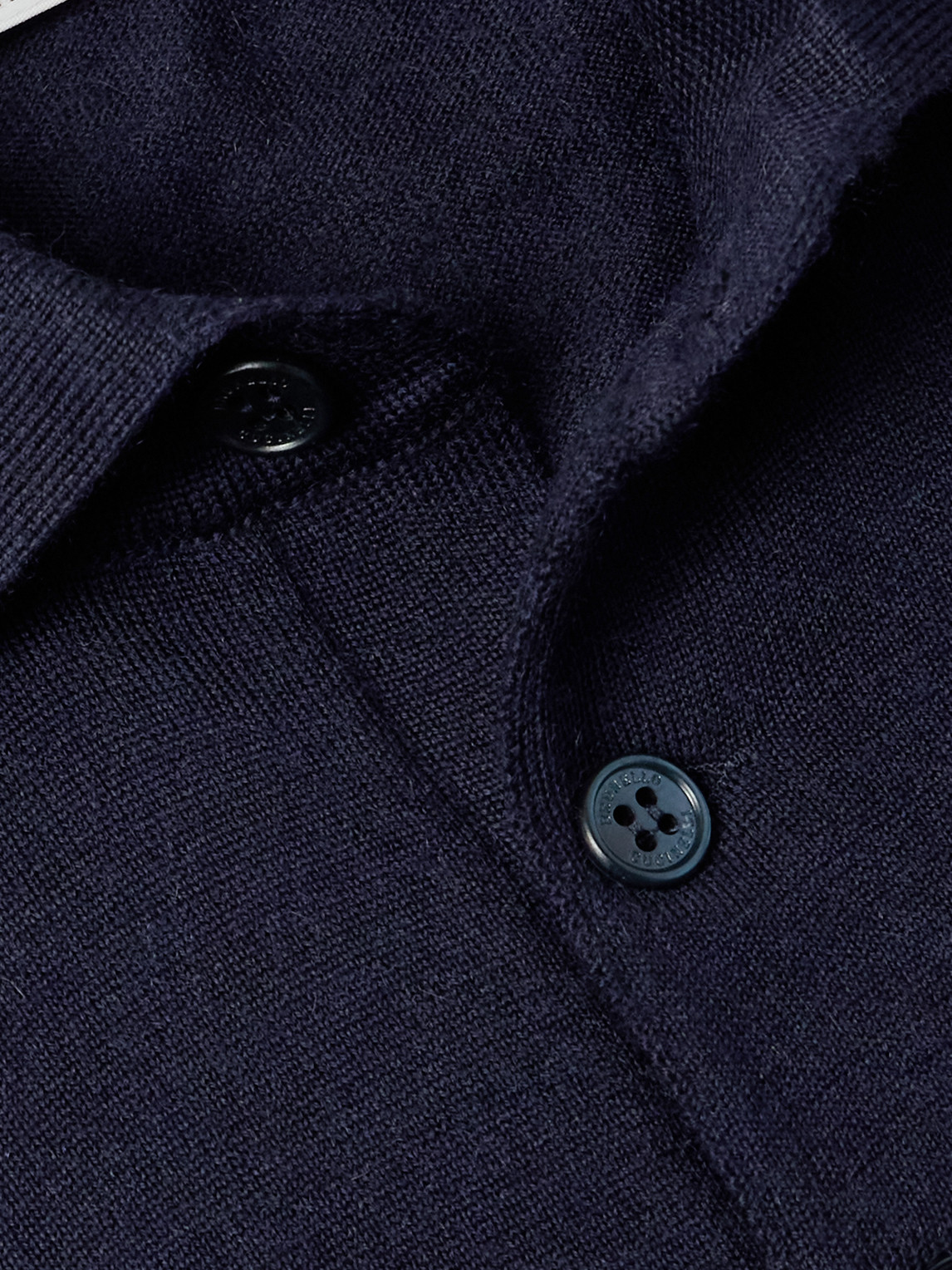 Brunello Cucinelli Cashmere Polo Sweater In Blue