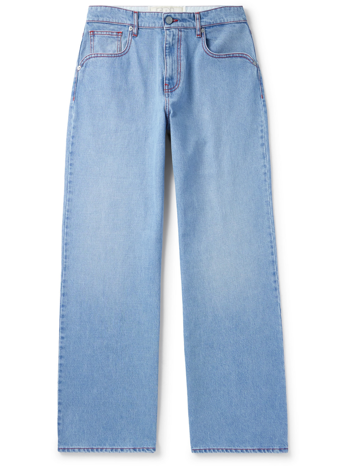 Erl Venice Straight-leg Jeans In Blue