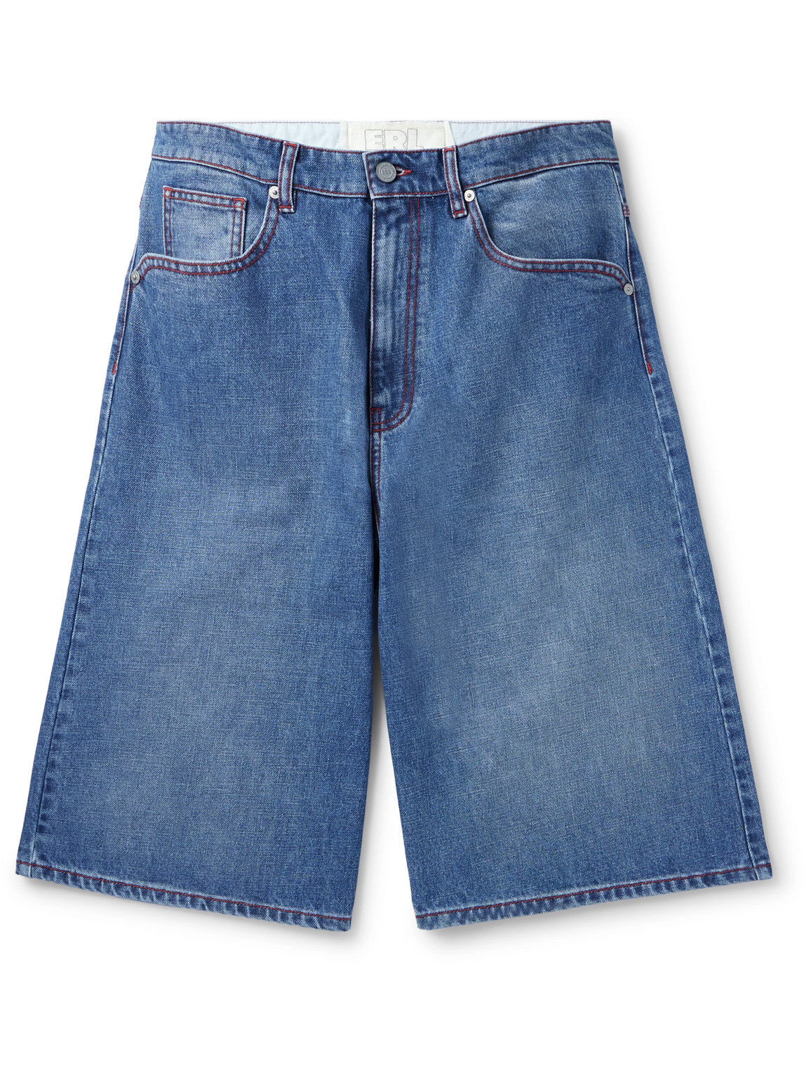 Indiana Skate Wide-Leg Denim Shorts