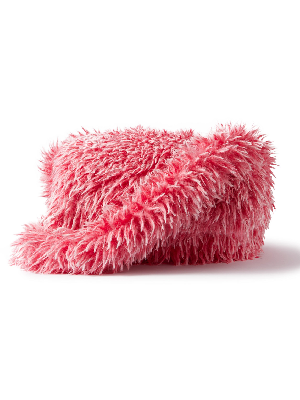 Erl Fleece Messenger Bag In Pink